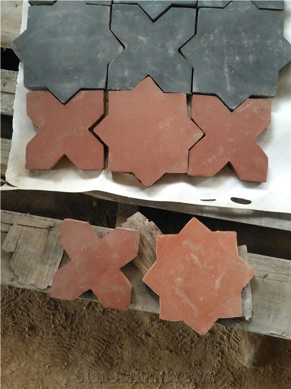 Black Clay Flooring Tiles,Antique Handmade Tiles