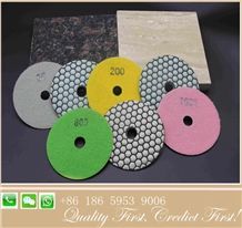 100mm Diamond Granite Marble Dry Polishing Pad
