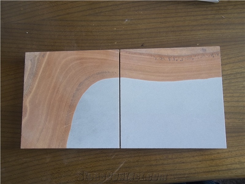 China Dual-Color Sandstone Similar to Uk York Stone