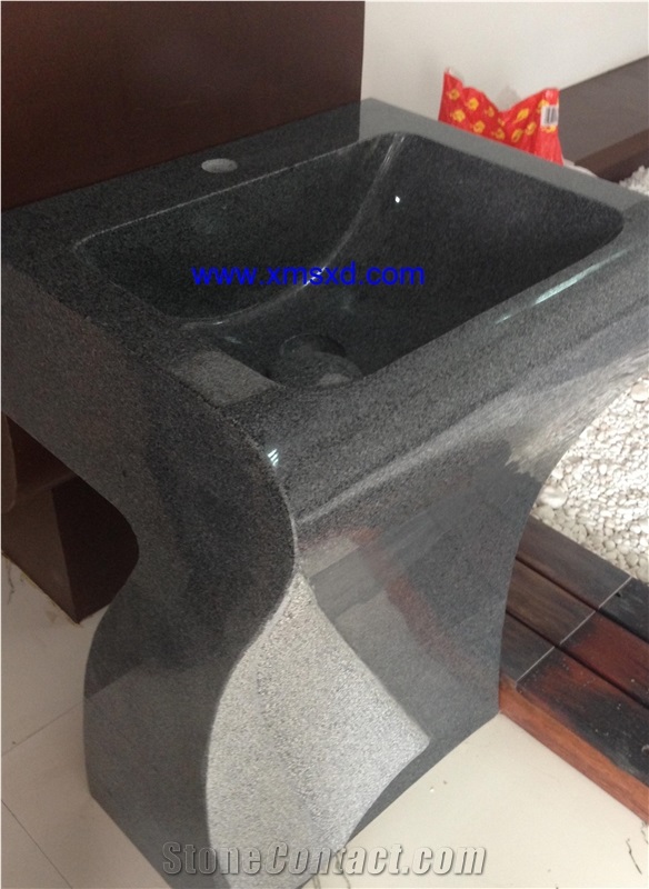 G654 Sesame Black Sinks,Padang Dark Sinks,Dark Grey Basins,Vessel Sinks,Wash Basins,Pedestal Basins,Square Basins,Square Pedestal Basins,Pedestal Sinks,Bathroom Sinks,Bathroom Basins