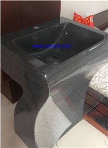 G654 Sesame Black Sinks,Padang Dark Sinks,Dark Grey Basins,Vessel Sinks,Wash Basins,Pedestal Basins,Square Basins,Square Pedestal Basins,Pedestal Sinks,Bathroom Sinks,Bathroom Basins