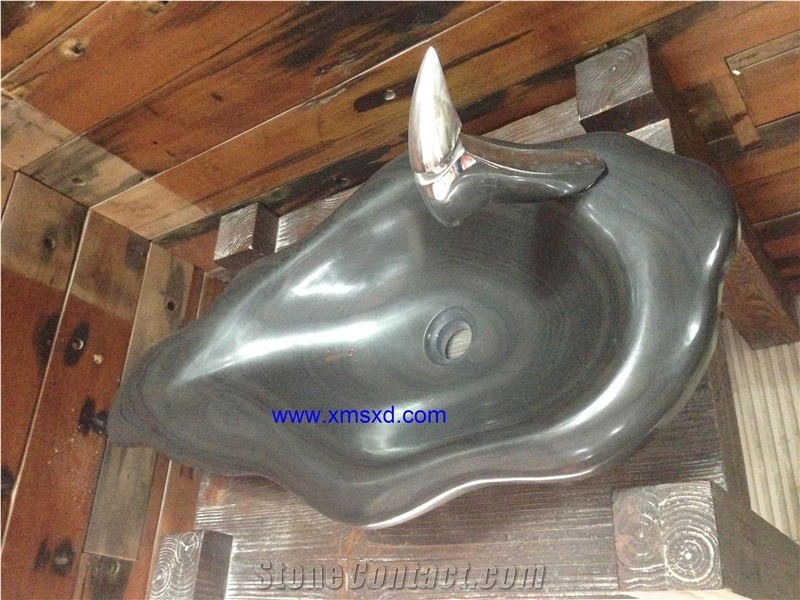 Natural Stone Vessel Sinks,Wash Basins,Irregular Sinks,Bathroom Sinks/Basins