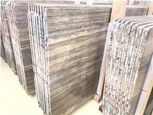 Tuscany Silver Travertine,Travertino Toscana Silver,Siena Argentato Polished Slabs Tiles