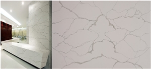 Quartz Calacatta Vagli Stone Vanity Tops/Engineered Quartz Stone Bathroom Countertops/Quartz Stone Bath Tops/Cambria Quartz Stone Vanity Top/Caesarstone Bathroom Tops/Foshan,China