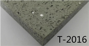 Artificial Quartz Stone T-504 Green Solid Surfaces Polished Slabs & Tiles Engineered Stone for Hotel Kitchen Bathroom Counter Top Walling Panel Environmental Building Materials