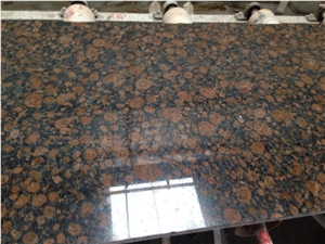 Baltic Brown Granite Tile&Slab for Exterior - Interior Wall and Floor Applications, Countertops, Mosaic, Fountains, Pool and and Other Design Projects