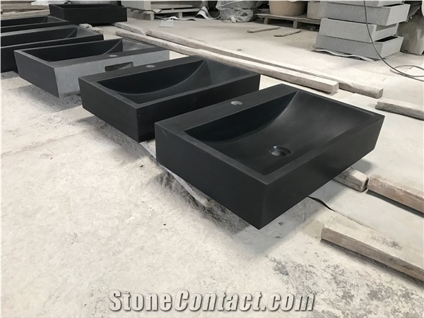 China Mongolian Black,Nero Mongolia,Super Mongolia Black,Menggu Black,Mongo Basalt Wash Basin & Sink