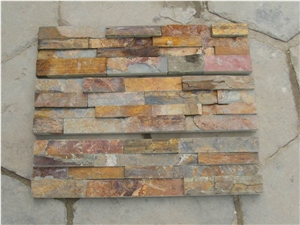 China Multicolor Slate Cultured Stone/Slate Culture Stone/Culture Slate/Slate Wall Cladding
