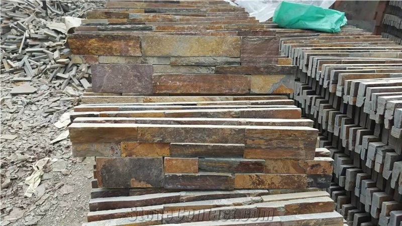 China Multicolor Slate Cultured Stone/Slate Culture Stone/Culture Slate/Slate Wall Cladding
