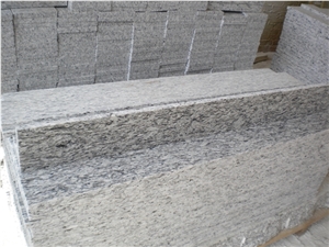 Chinese Good Price Wave White Granite Stair Treads