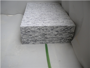Chinese Good Price Wave White Granite Stair Treads