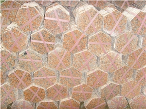 G 651 Granite,Maple Leaf Red,Maple Leaves,Maple Red,Mapple Red Cobble Stone, Cube Stone, Paving Sets, Courtyard Road Pavers