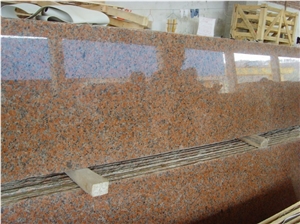 G562 Maple Leaf Red Granite Stair Treads,Red Deck Stair