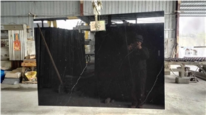Marble Tiles & Slabs, Absolute Black Marble,Radiant Black Marble,China Marquina Marble,China Nero Marquina Marble,Oriental Black Marble