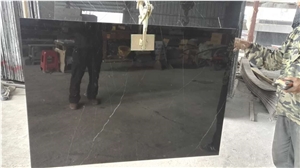 Marble Tiles & Slabs, Absolute Black Marble,Radiant Black Marble,China Marquina Marble,China Nero Marquina Marble,Oriental Black Marble