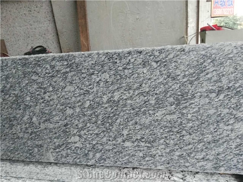 Mengyin Spindrift,Sea Wave Flower Of Mengyin,Spray,White Wave Granite,Spray White Granite,Seawave White Granite Bench Tops/Kitchen Bar Top/Kitchen Worktops
