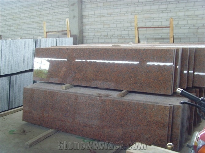 Polished G562 Granite Steps/Maple Leaf Red Granite Stair/Maple Leaves Granite Stair Riser&Stair Treads/Mapple Red Granite Steps &Staircase