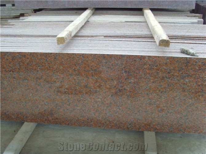 Polished G562 Granite Steps/Maple Leaf Red Granite Stair/Maple Leaves Granite Stair Riser&Stair Treads/Mapple Red Granite Steps &Staircase