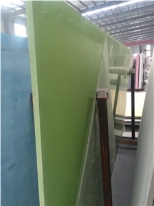 Pure Color Quartz Slabs, Green Color Quartz Stone Slabs, Engineered Stone for Kitchen Countertop, Artificial Quartz Stone Tiles
