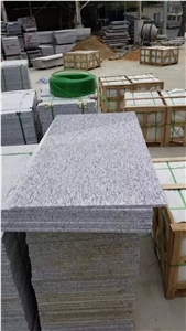 Zijiang White Granite Stairs & Steps,Zijiang Spray Granite,Zijiang Sea Flower Granite