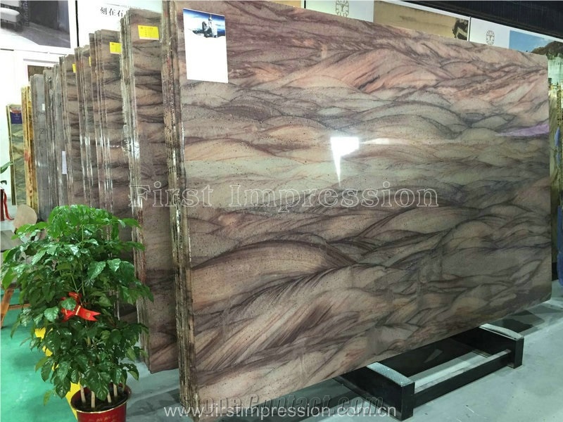 Brazil Red Colinas Quartzite/Red Colinas Quartzite/Red/Polished/Brazil /For Countertops, Mosaic, Exterior - Interior Wall and Floor Applications