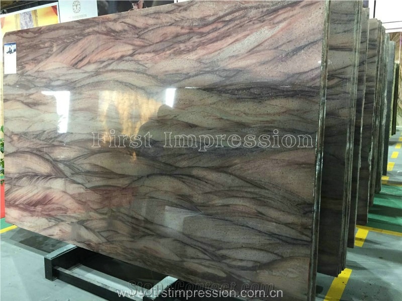 Brazil Red Colinas Quartzite/Red Colinas Quartzite/Red/Polished/Brazil /For Countertops, Mosaic, Exterior - Interior Wall and Floor Applications