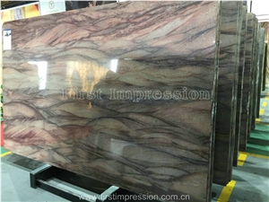 Brazil Red Colinas Quartzite/Red Colinas Quartzite/Red/Polished/Brazil /For Countertops, Mosaic, Exterior - Interior Wall and Floor Applications