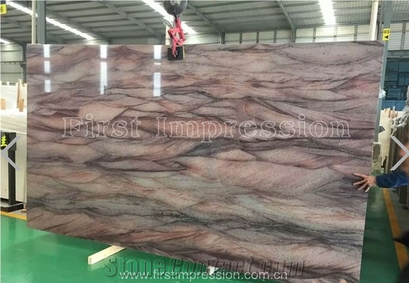 Brazil Red Colinas Quartzite/Red Colinas Quartzite/Red/Polished/Brazil /For Countertops, Mosaic, Exterior - Interior Wall and Floor Applications