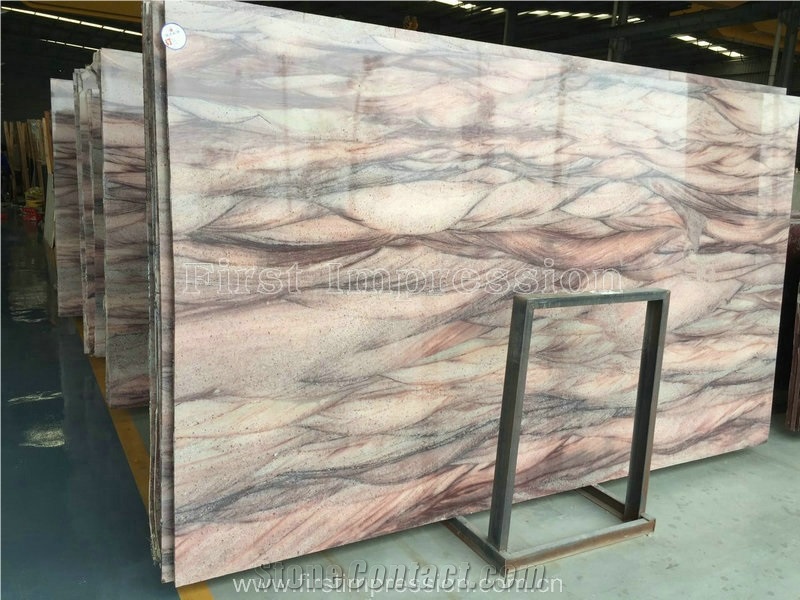 Brazil Red Colinas Quartzite/Red Colinas Quartzite/Red/Polished/Brazil /For Countertops, Mosaic, Exterior - Interior Wall and Floor Applications