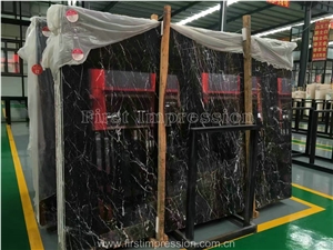 China Tulip Brown Marquina Marble/Brown St Laurent/Saint Laurent Brown Marble Slabs & Tiles/Tulip Marble Tiles & Slabs/China Tulip Marble Tiles & Slabs/Portoro Gold Marble/Gold & Jade Marble Big Slabs