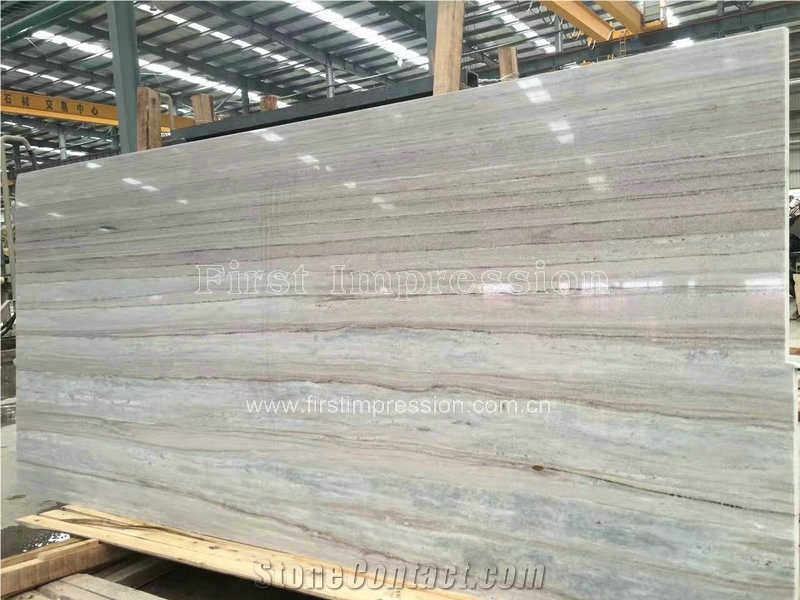 Crystal Wood Grain Marble Slabs&Tiles/Blue Palissandro Marble Slabs/China Wooden Grain Marble/Crystal Blue Marble with Brown Veins