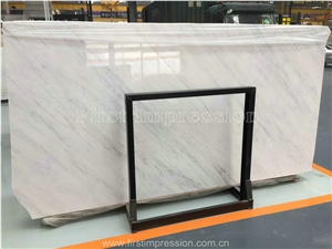 New Polished Ariston White Marble Tiles & Slabs/White Greece Marble Tiles & Slabs/Ariston Kalliston Marble Slabs/Hemus White