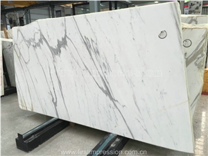 New Polished High Quality Calacatta & Carrara White Marble Slabs