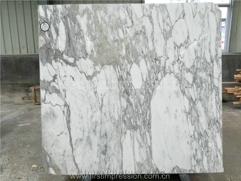 New Polished High Quality Calacatta & Carrara White Marble Slabs