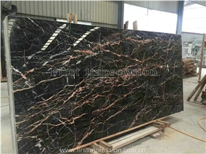 Tulip Brown Marquina Marble/Brown St Laurent/Saint Laurent Brown Marble Slabs & Tiles/Tulip Marble Tiles & Slabs/China Tulip Marble Tiles & Slabs/Portoro Gold Marble/Gold & Jade Marble Big Slabs
