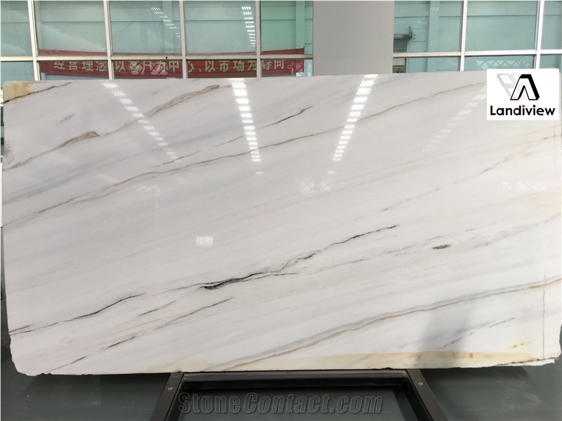 Bianco Lasa Vena Oro Covelano Marble Tiles & Slab