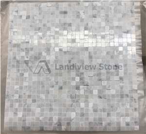 Carrara White Marble Mosaic, Mosaic Pattern