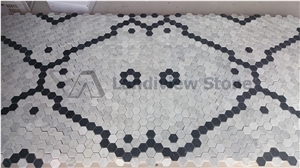 Carrara White Mosaic Pattern