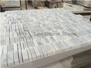 Carrara White Mosaic Tiles, Carrara White Mosaic Polished