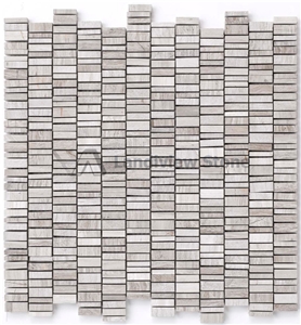 Driftwood Mosaic, Haisa Picollo, Wooden White Mosaic
