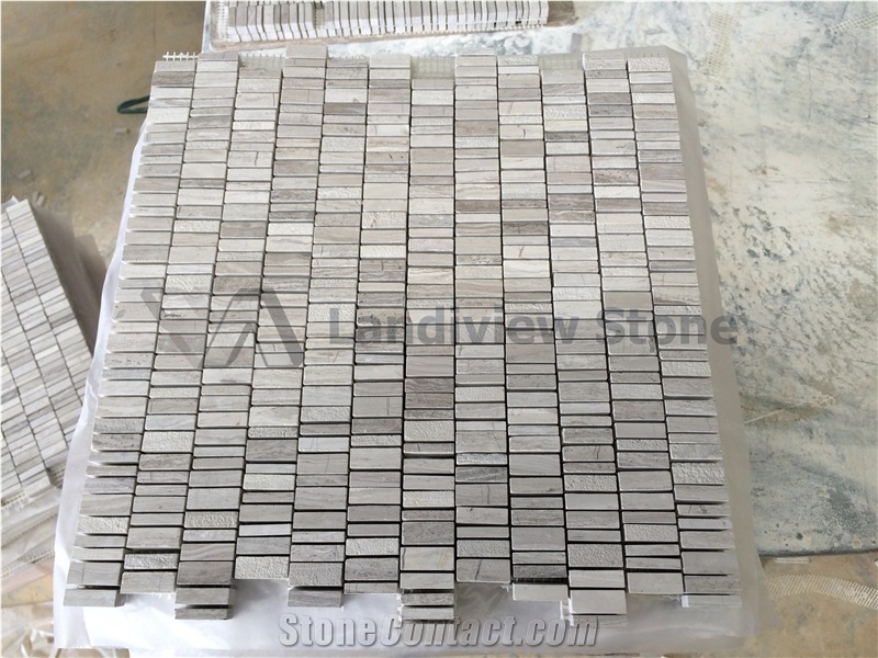 Driftwood Mosaic, Haisa Picollo, Wooden White Mosaic