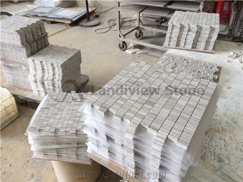 Driftwood Mosaic, Haisa Picollo, Wooden White Mosaic