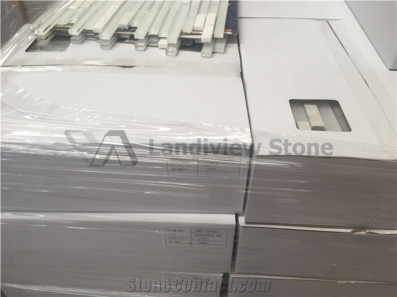 Glass Mosaic Glass Laminate Marble Mosaic For Wall