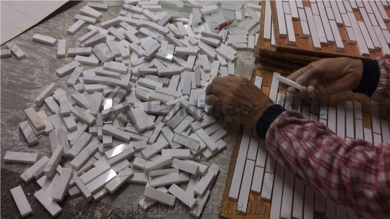 Glass Mosaic Glass Laminate Marble Mosaic For Wall