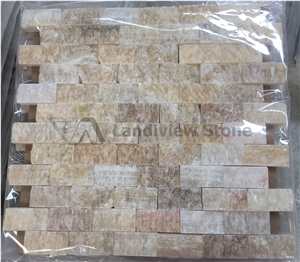 Onyx Yellow Mosaic, Split Face Mosaic