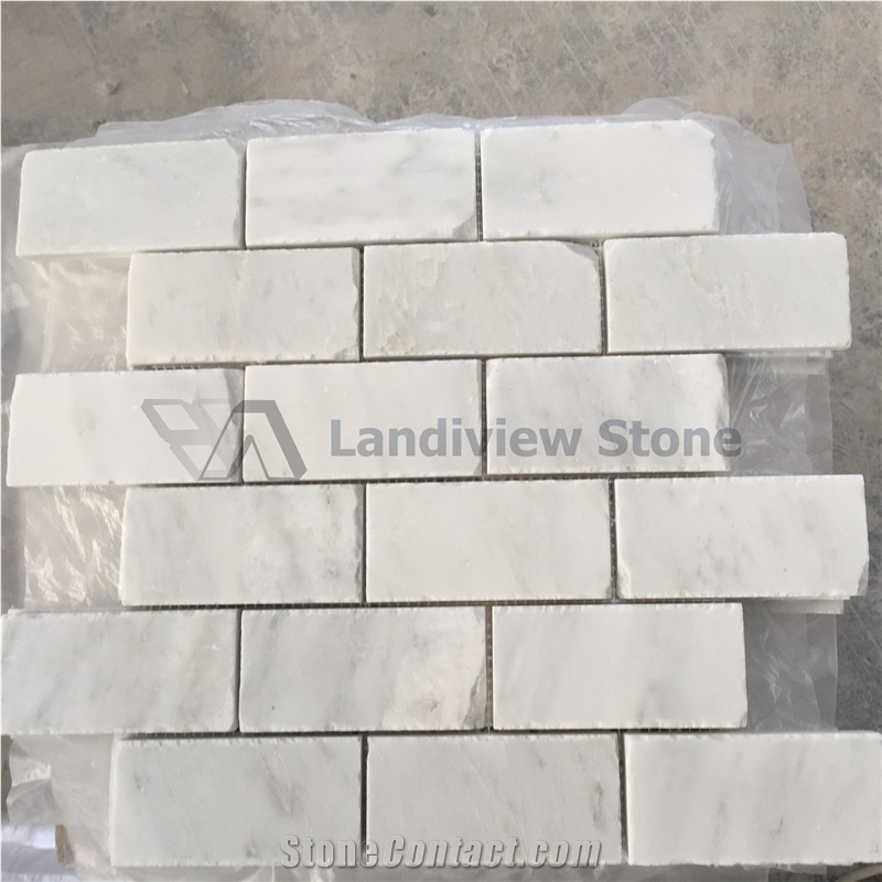 Pacific White Mosaic with Natural Edge