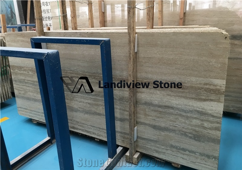 Stormy Gray Travertine Slabs & Tiles