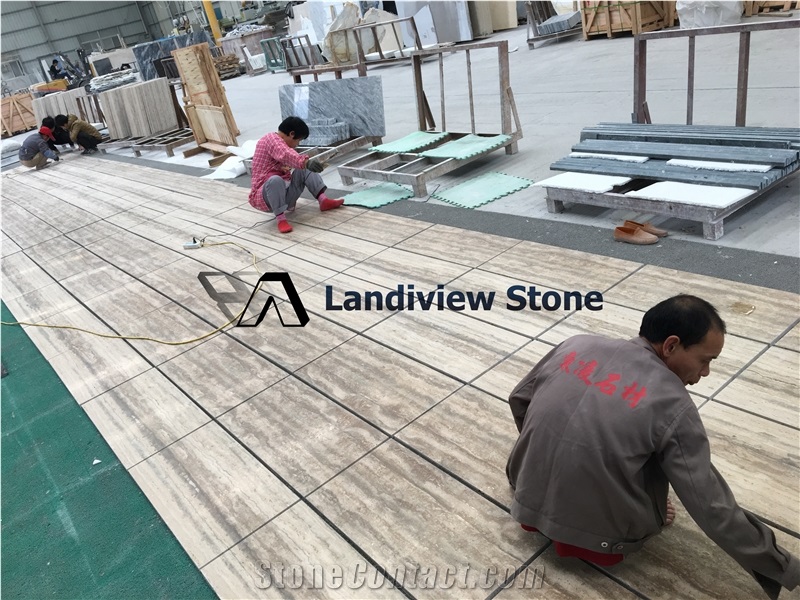 Stormy Gray Travertine Slabs & Tiles