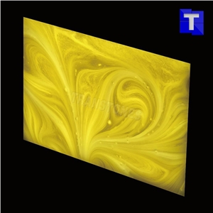 Azul Artificial Alabaster Backlit Tile Walling Cladding Panel,Engineered Glass Blue Sky Stone,Golden Onyx Translucent Tiles for Bathroom Walling Slabs,Transtones Customized