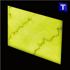 Beige Artificial Alabaster Backlit Tile Walling Cladding Panel,Cream Engineered Glass Onyx Translucent Stone Tiles for Bathroom Walling,Transtones Customized